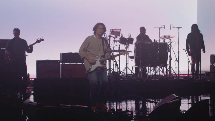 John Mayer performing “Wild Blue” on The Late Show with Stephen Colbert