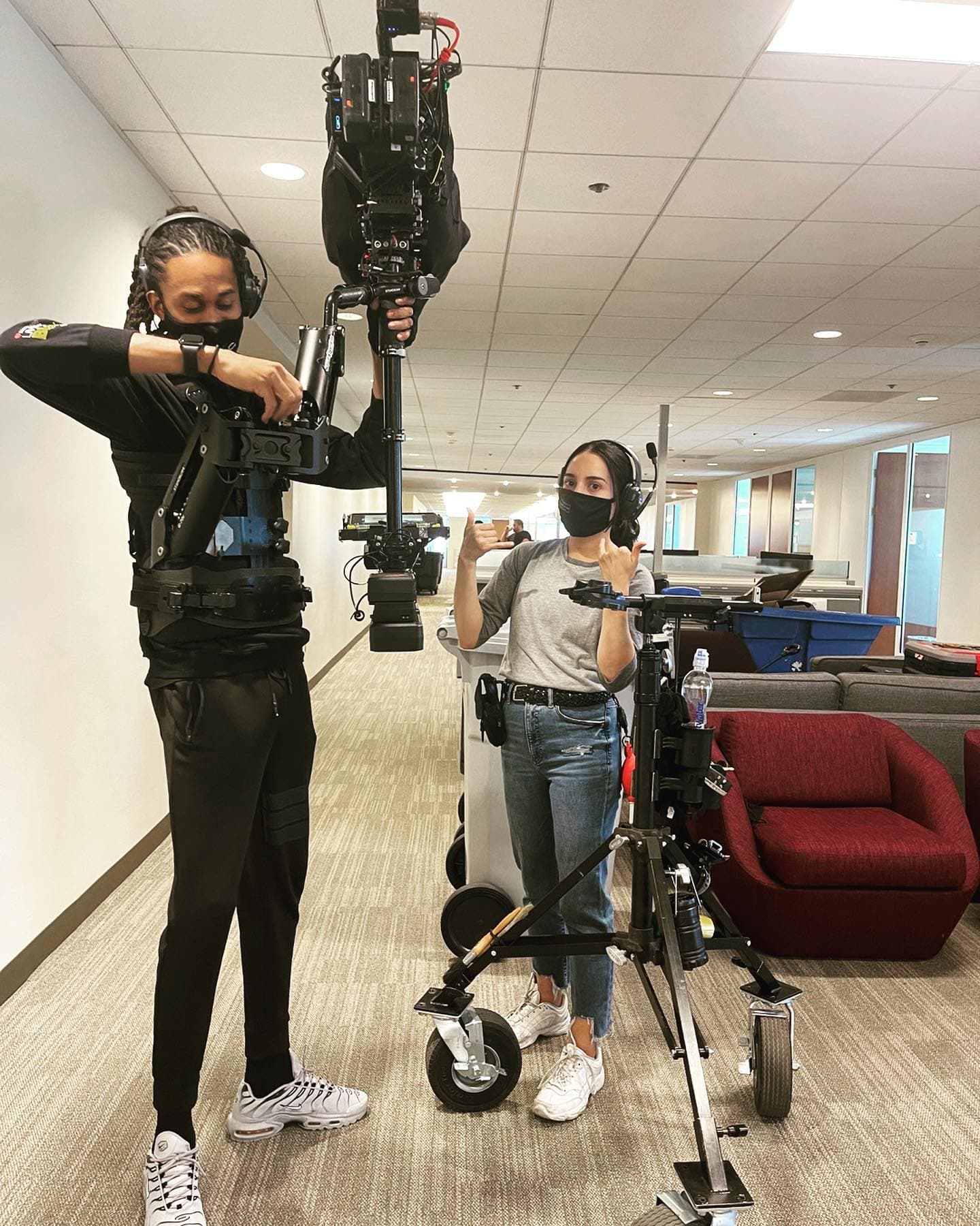 walk and talk steadicam & teleprompter shot · Jun 2022