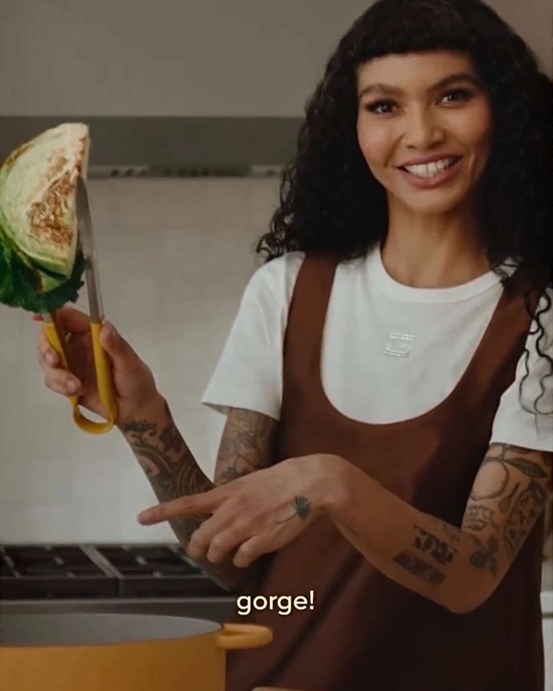 When @sophia_roe wears @gucci in the kitchen
